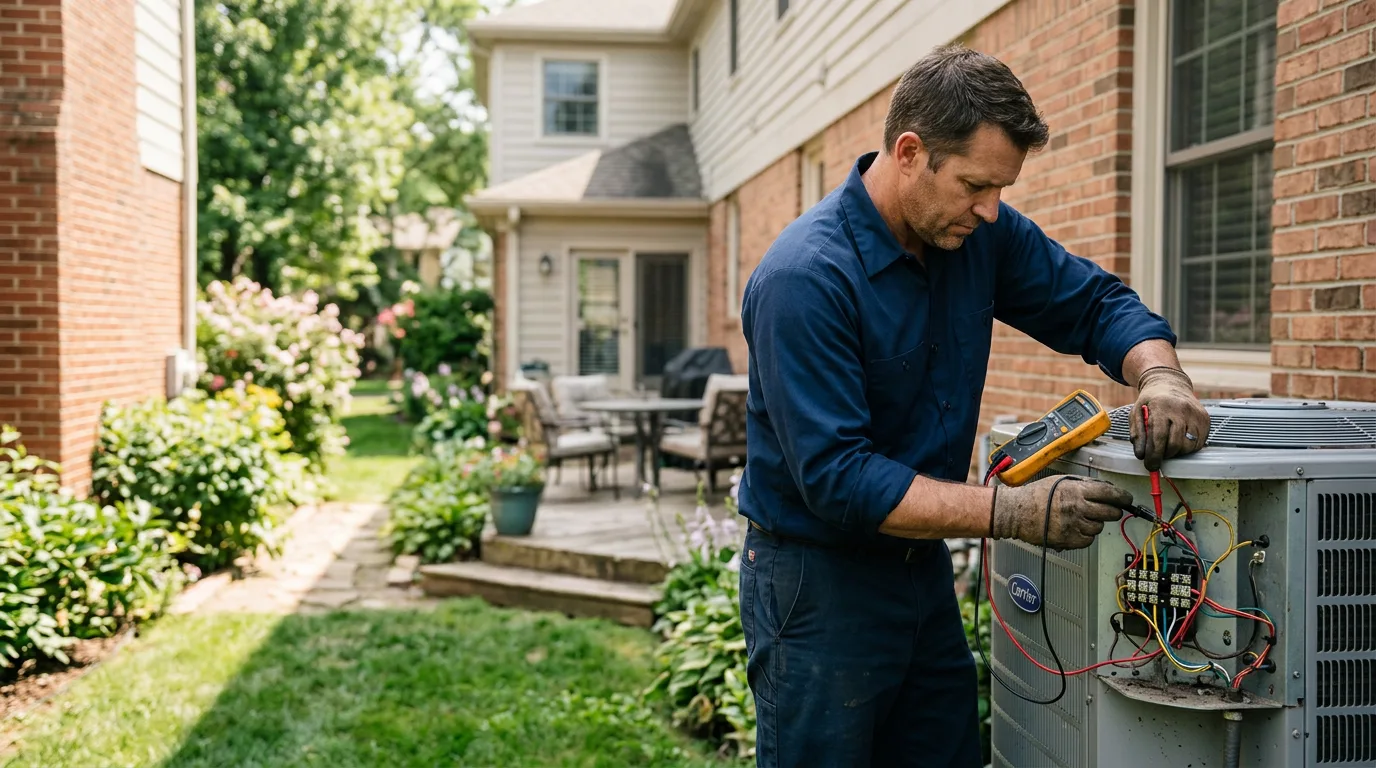 HVAC technician working near Bangor, WI